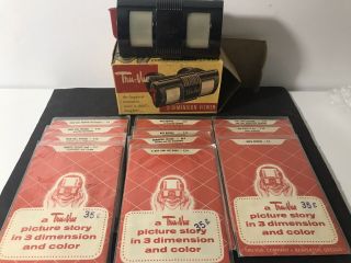 Vintage Tru - Vue 3d Viewer And 11 Picture Stories Howdy Doody,  Roy Rogers & More