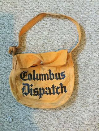 Vintage Small Columbus Dispatch Paper Bag -