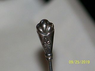 Vintage Victorian Silver Hat Pin,  Stick Pin