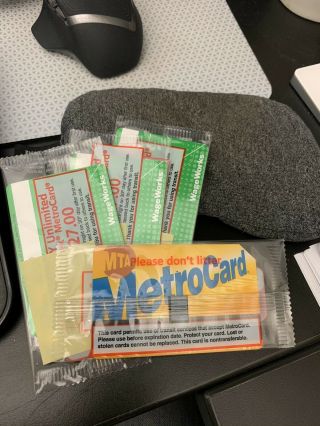 30 Day Nyc Mta Unlimited Monthly Metrocard.  Expired 2020