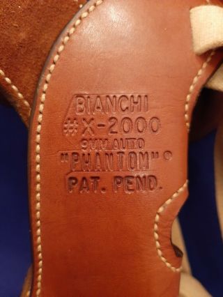 Vtg Bianchi Leather X - 2000 Phantom Shoulder Holster for S&W 9mm Autos EXC COND 3