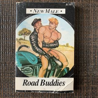 Road Buddies Nm - 170 Beefcake Gay Vintage 1989 Pulp Male Young Beefcake Biker