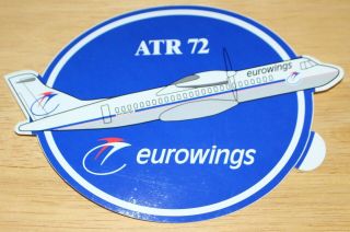 Old Eurowings (germany) Atr72 Airline Sticker