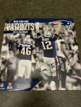 Tom Brady Auto Signed 2019 Calender In Person Authentic Patriots
