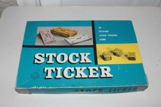Vintage Stock Ticker Board Game Copp Clarke 100 Complete Shape