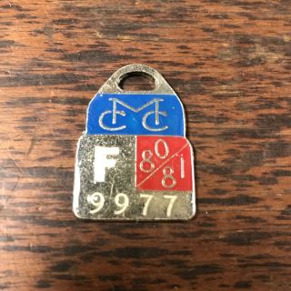Vintage 1980/81 Mcc Badge Melbourne Cricket Club Full Membership Medallion