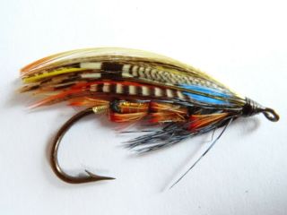 A Fine Early 20th Century Steel Eyed Popham Size 2/0 Salmon Fly