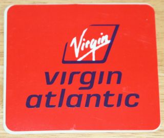 Old Virgin Atlantic Airways (uk) Airline Sticker
