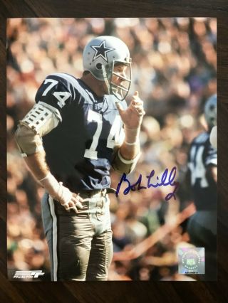 Four (4) Dallas Cowboys Signed Autographed 8x10s Lilly,  White,  Renfro,  Pearson