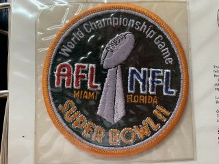 Official Nfl Bowl Ii Patch - Green Bay Packers Oakland Raiders - Awesome