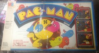 Vintage Milton Bradley Pac Man Board Game 1982 Complete Game Box