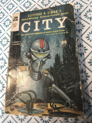 1952 City By Clifford D Simak Vintage Sci - Fi Paperback