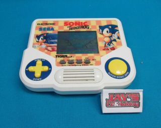 Sonic The Hedgehog Handheld Game Vintage 1991 Tiger Electronics Sega