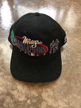 Vtg 1998 World Series Baseball Champions York Yankees Hat Cap Era