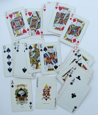 Vintage 1920s Playing Cards Deck - York Consolidated Card Co.  De Luxe