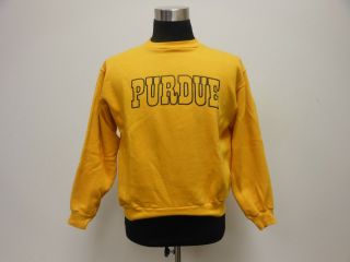 Vtg 70s 80s 90s Russell Purdue University Boilermakers Crewneck Sweatshirt Sz L