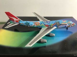 Flying Colours (dragon Wings) 1:400,  Qantas,  Boeing 747 - 400,  Vh - Ebu