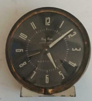 Vintage Westclox Big Ben Repeater Alarm Clock - Black Face