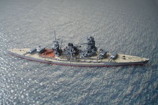 Japanese Battleship Nagato By Neptun S 1:1250 Waterline Ship Model