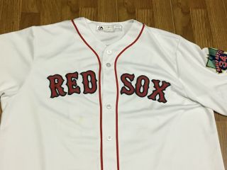 MENS XL - Vtg MLB Boston Red Sox 34 David Ortiz Majestic Cool Base Sewn Jersey 3