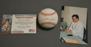 Pete Rose Cincinnati Reds Signed Autographed Baseball Auto Psa/dna & Photo