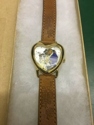 Vintage Timex 1990’s Disney Beauty And The Beast Watch,  Great Shape -