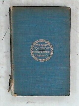 The Diary Of A Nobody By George & Weedon Grossmith Fifth Edition 1910 Book - F16