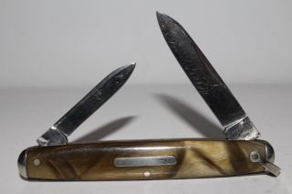 Vintage Challenge Cutlery Co 2 Blade Equal End Pattern Pocket Knife