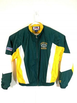 Vintage Champion Green Bay Packers Pro Line Football Full Zip Jacket Medium