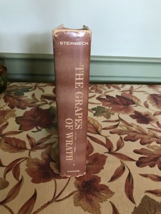 The Grapes Of Wrath 1939 Book Club Edition W/Dust Jacket - 2