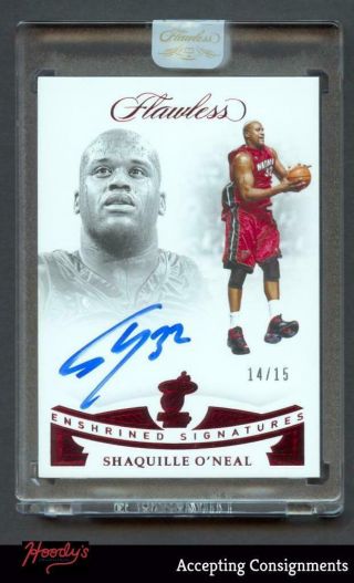 2018 - 19 Flawless Enshrined Ruby Red Shaquille O 