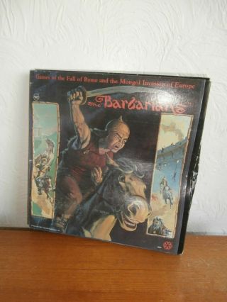 Vintage Strategy Wargame: The Barbarians: Fall Of Rome/mongol Invasion Date 1981