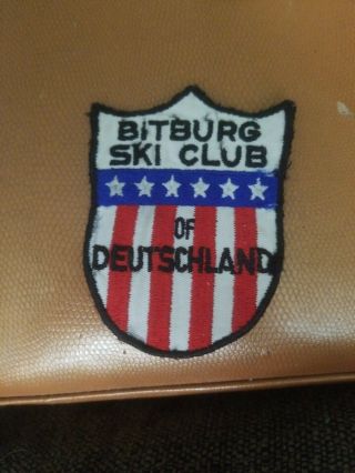 Bitburg Ski Club Vintage Skiing Patch Travel Souvenir Of Deutschland