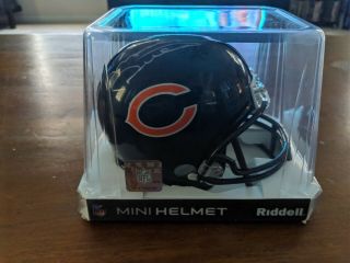 Mike Ditka Signed Chicago Bears Mini Helmet Hologram Shwartz