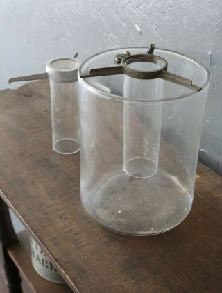 Vintage Glass Distiller Distillation Apparatus Scientific Lab Tools Container
