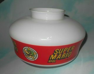 Vintage 1988 Nintendo Mario Glass Ceiling Light Cover From Ceiling Fan Kit