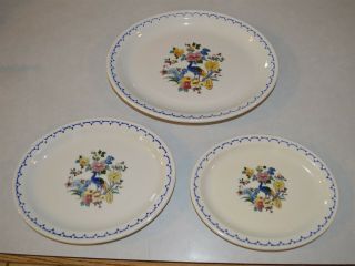 3 Sizes Oval Milwaukee Road Railroad Peacock Syracuse Dining Car China Platters