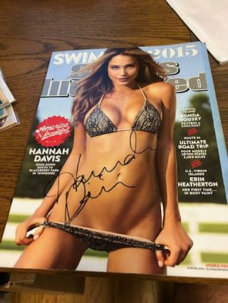 2015 Hannah Davis Jeter Autographed Signed Sports Illustrated Swimsuit Issue