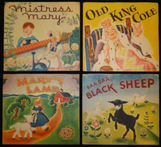 Eight Vintage 1940s Nursery Rhyme Pop - Up Books by Geraldine Clyne 2