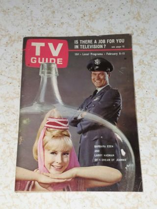 Vintage 1966 Tv Guide I Dream Of Jeannie No Address Label