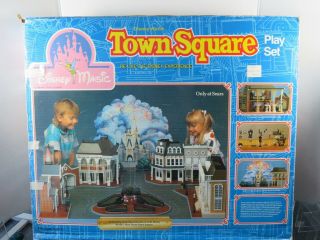 Vintage Disney Magic Disney World Town Square Play Set Sears