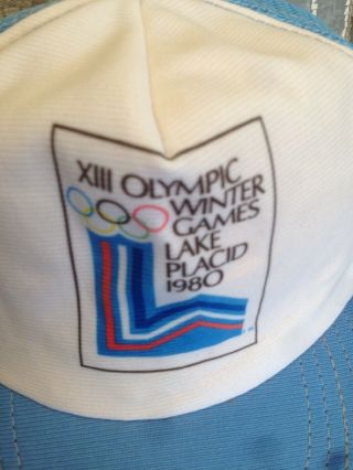 1980 OLYMPICS WINTER GAMES LAKE PLACID BEANIE HAT - VINTAGE - MADE IN USA 2