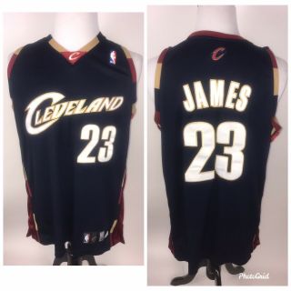 Vintage Authentic Cleveland Cavaliers Lebron James Adidas Jersey Size 44 Sewn