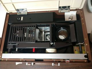 Vintage Portable Overhead Transparancy Projector Model Folds Into Briefcase