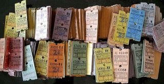 Bus Tickets: 1000 Pairs Of U.  K.  Provincial " Ultimate " Tickets = 2000 Tickets