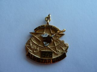 1978 San Diego Padres All Star Game Pendent 1/10 10k Gold Awesome