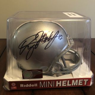 Dwayne Haskins Signed Autograph Ohio State Mini Helmet Beckett Redskins