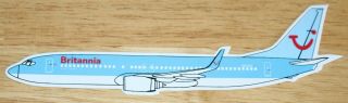 Old Britannia Airways (uk) Boeing 737 - 800 Airline Sticker