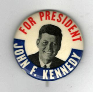 Vintage Political Pin 1960 For President John F Kennedy Pin Jfk Pin
