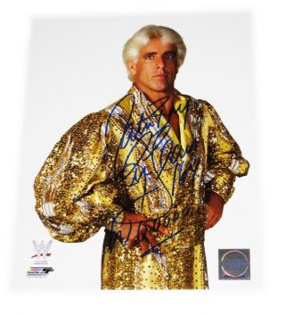 Wwe Nature Boy Ric Flair Hand Signed Autographed 8x10 Photofile Photo With 1
